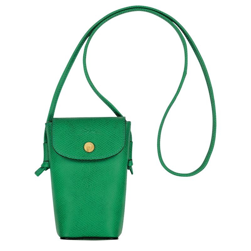 Longchamp Épure with leather lace Hoesje Dames Groen | 540731-UXB