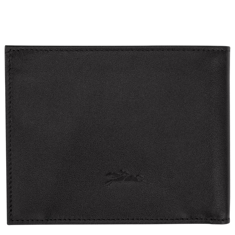 Longchamp sur Seine Portefeuille Heren Zwart | 790145-PRV