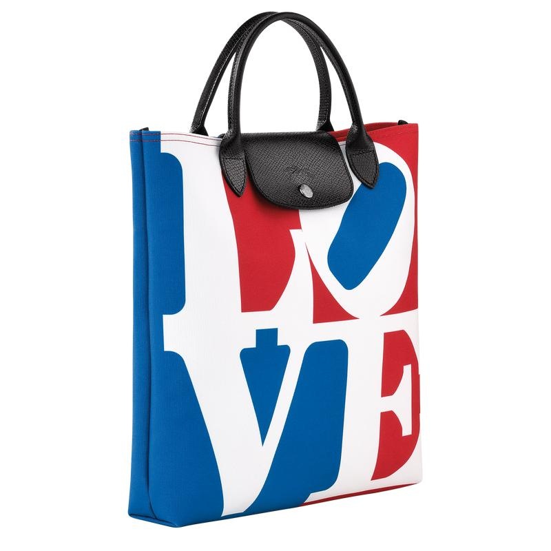 Longchamp x Robert Indiana L Handtas Dames Wit | 483962-XOV