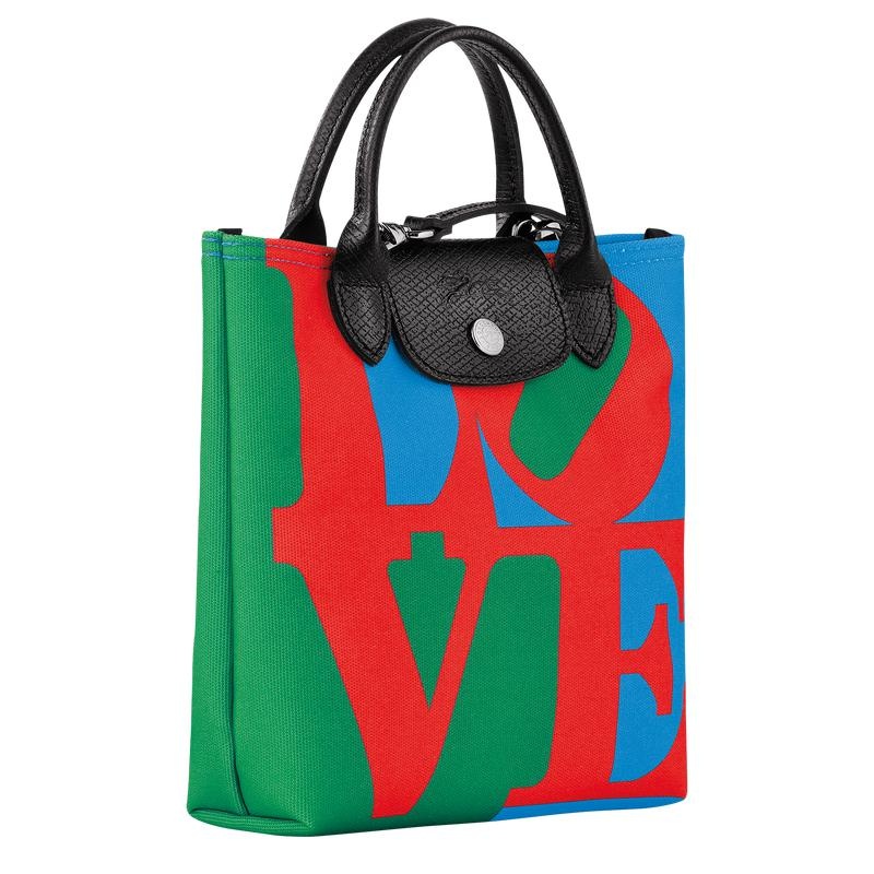 Longchamp x Robert Indiana XS Crossbodytassen Dames Red/Navy | 059324-XGT