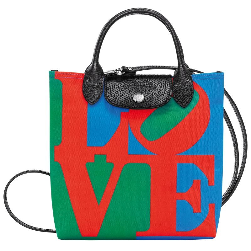 Longchamp x Robert Indiana XS Crossbodytassen Heren Red/Navy | 324561-MBF