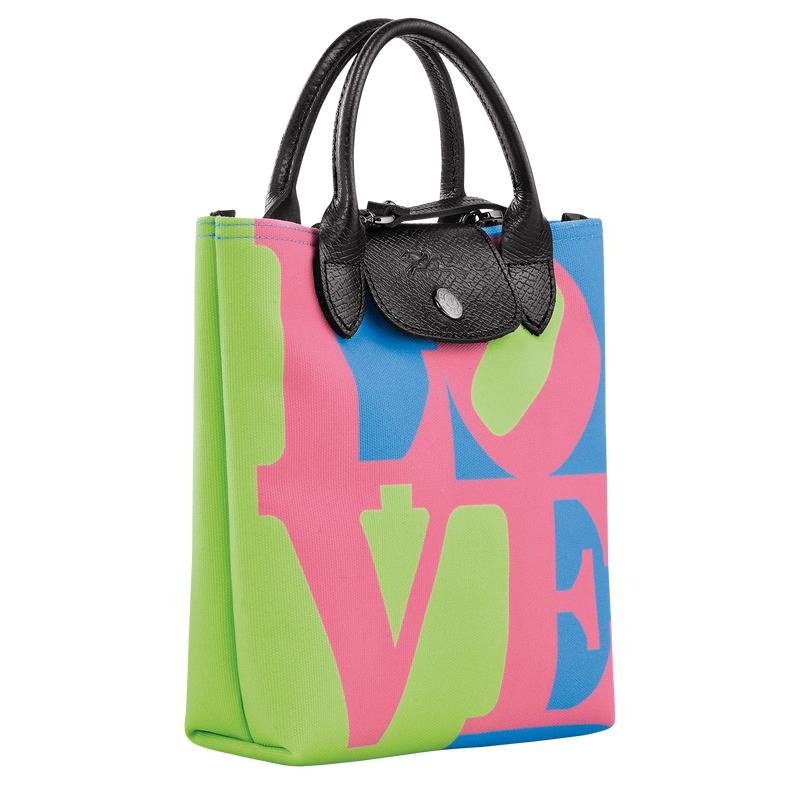 Longchamp x Robert Indiana XS Crossbodytassen Heren Roze | 540928-UEC